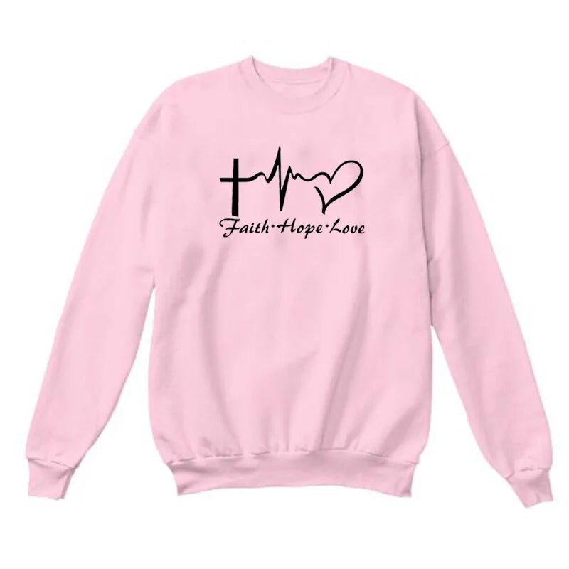 Faith, Hope, & Love Christian Sweatshirt